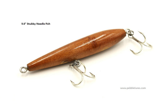 Stubby needle fish wooden lures hand made wooden lures turned lures online usa 